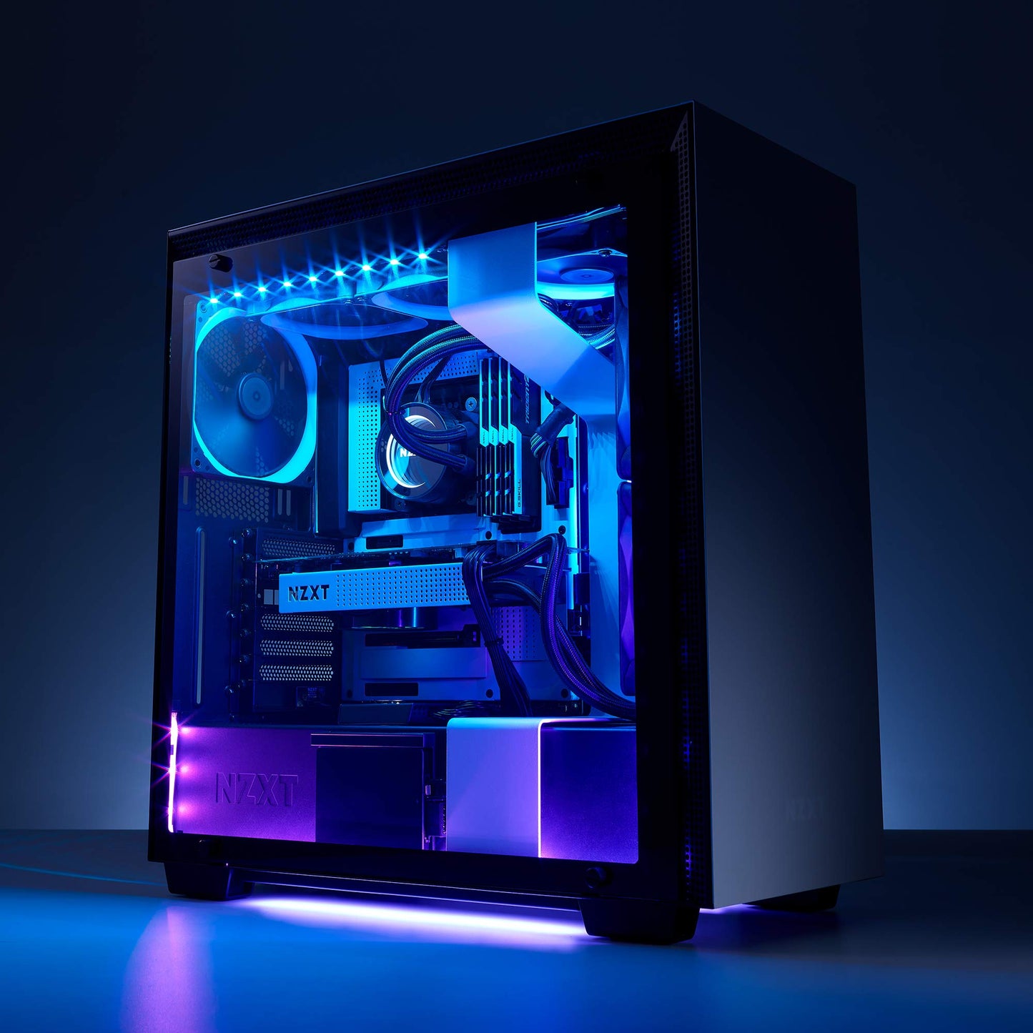 NZXT HUE 2 LED Strips Accessory - Two 250mm RGB LED Lighting Strips - Magnetic & Double-Sided Tape