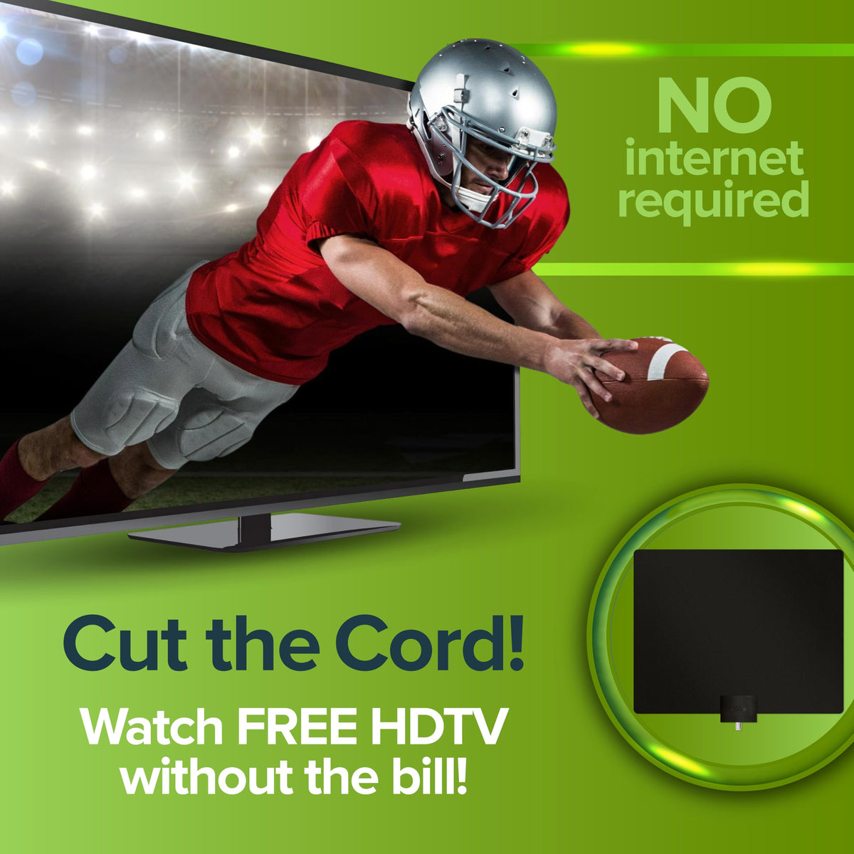 Mohu Leaf 50 Original Paper-Thin Indoor TV Antenna