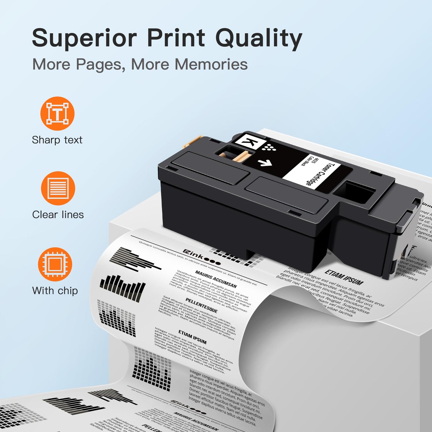 E-Z Ink Remanufactured Toner Cartridge Replacement for Xerox WorkCentre 6027 6025, Phaser 6022 6020 (1 Black 106R02759, 1 Cyan 106R02756, 1 Magenta