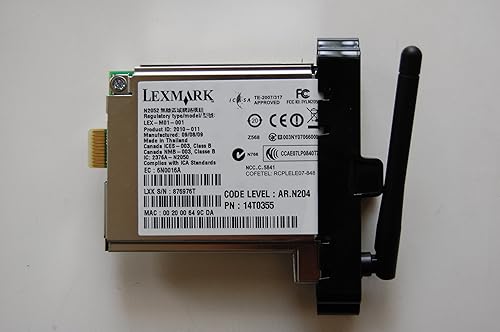 Lexmark Wireless Network Adapter for X4650 X4690 Printers N2052 Part Number: 14T0355