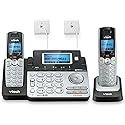 VTech DS6151-2 2-Line Expandable Cordless Phone System with 2 Handsets, Digital Answering System, Caller ID, DECT 6.0 - Home & Small Business