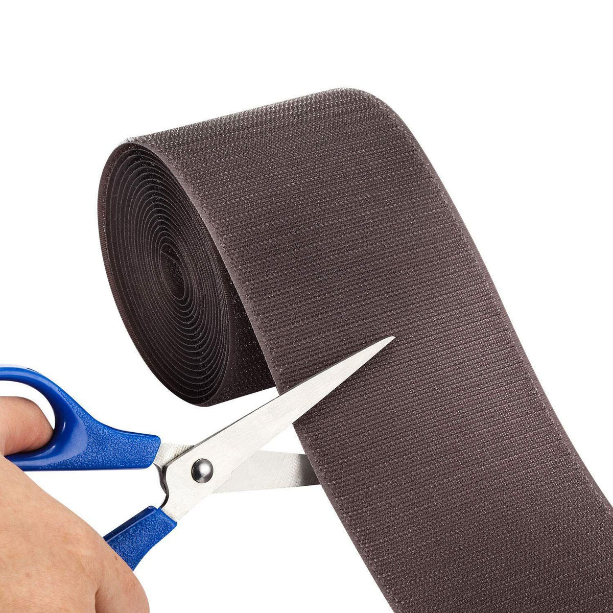 WILLBOND 2 Pack 10 ft x 3 Inch Cable Floor Strip Cable Cover Cords Carpet Protector Management Hook and Loop Tape for Wires on Floor Cords and Prevent