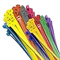 Electriduct Nylon Cable Ties - 11" Self-Locking Zip Ties Multi Color: (Blue, Red, Green, Yellow, Fuchsia, Orange, Gray, Purple) - 500 Pack