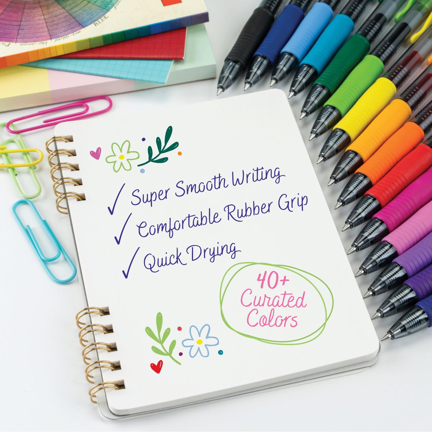 PILOT G2 Premium Refillable and Retractable Rolling Ball Gel Pens, 0.7mm Fine Point, Assorted Color Inks (New Rose Pink & Grape Inks), 10-Pack