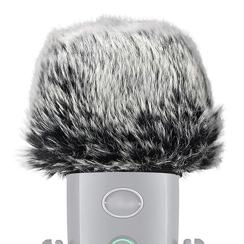 Mic Furry Windscreen Muff for Blue Yeti Nano Condenser Microphone, Mic Cover Microphone Fur Pop Filter by SUNMON