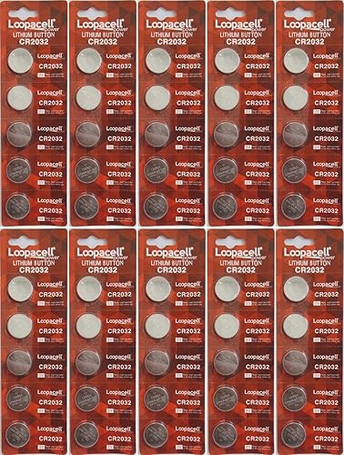 Loopacell CR2032 Lithium 3V 50 Batteries