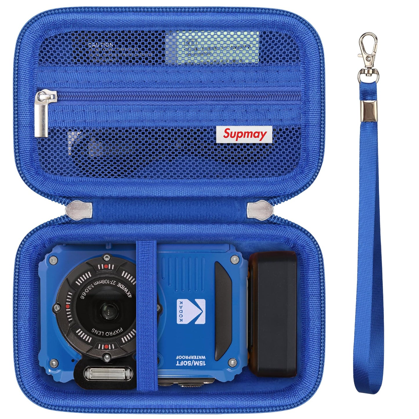 Supmay Carrying Case Compatible with KODAK PIXPRO WPZ2 Rugged Waterproof Shockproof Dustproof WiFi Digital Camera, Travel Case with Mesh Pocket fits