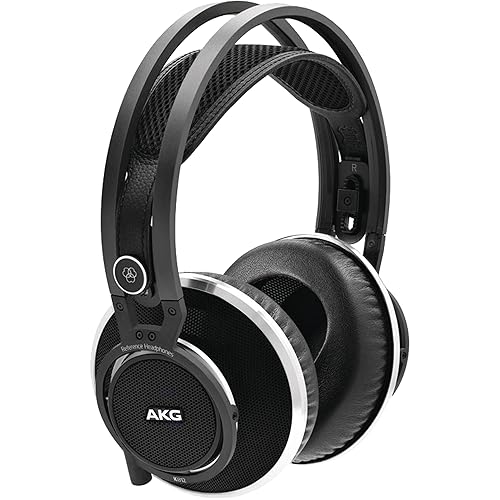 AKG Pro Audio K812PRO Wired, Over-Ear, Open Cup Style, Detachable Flat Cable, Superior Reference Audiophile Headphones with 53mm Transducers.…