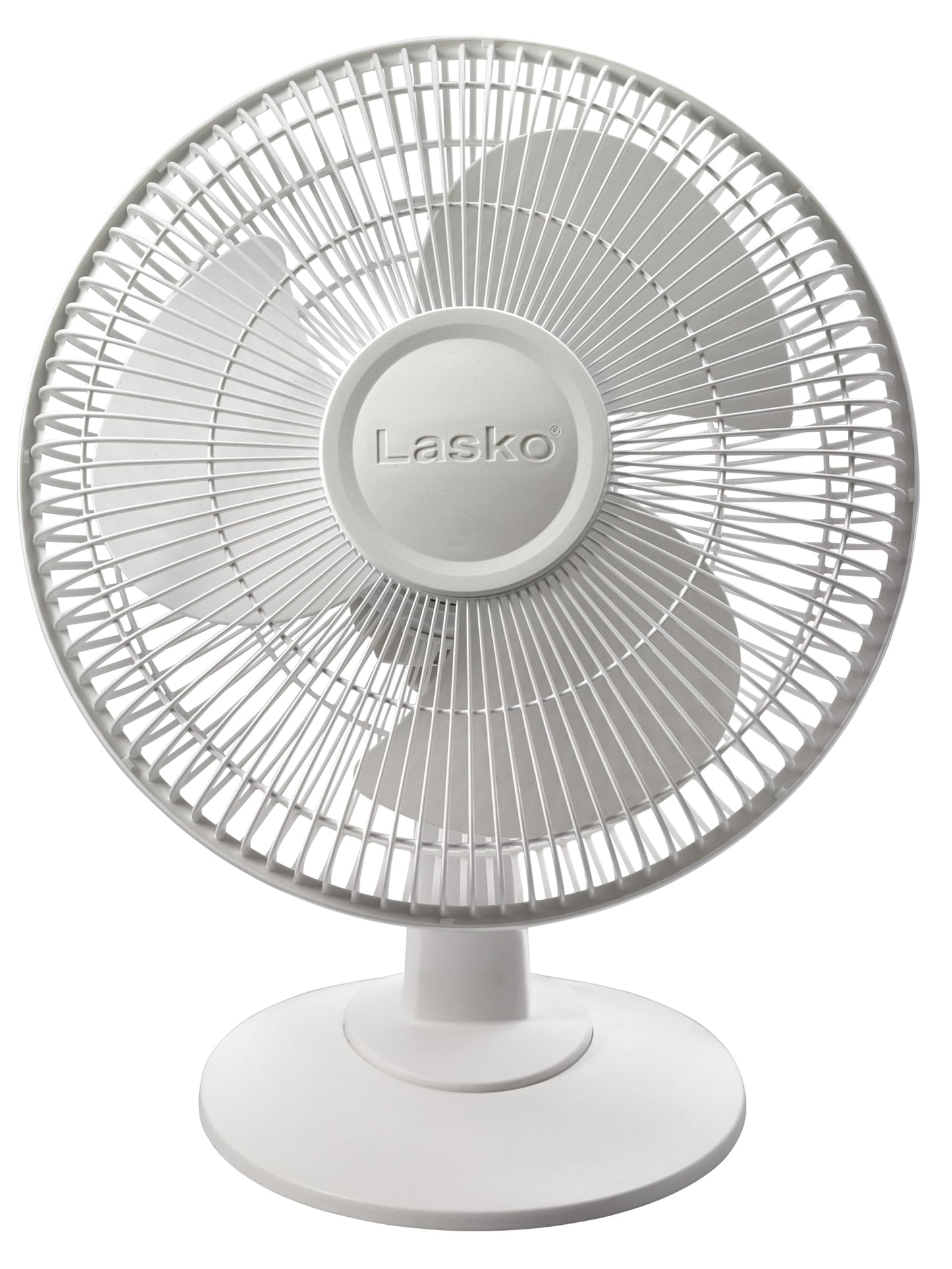 Lasko 12" Oscillating Table Fan for Home, Offices, Bedrooms, Living Rooms, 3-Speeds, Widespread Oscillation, Tilt-Back Fan Head, Portable, White, 2012