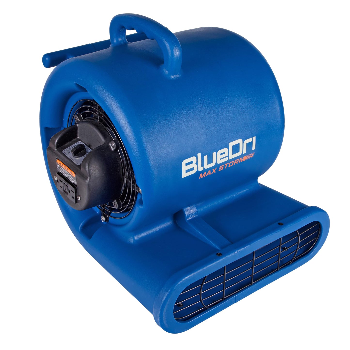 BlueDri Max Storm 35 1/3 HP 2900 CFM Air Mover Blower Floor Fan for Industrial Water Damage Flood Restoration Carpet and Floor Drying Blower Fan