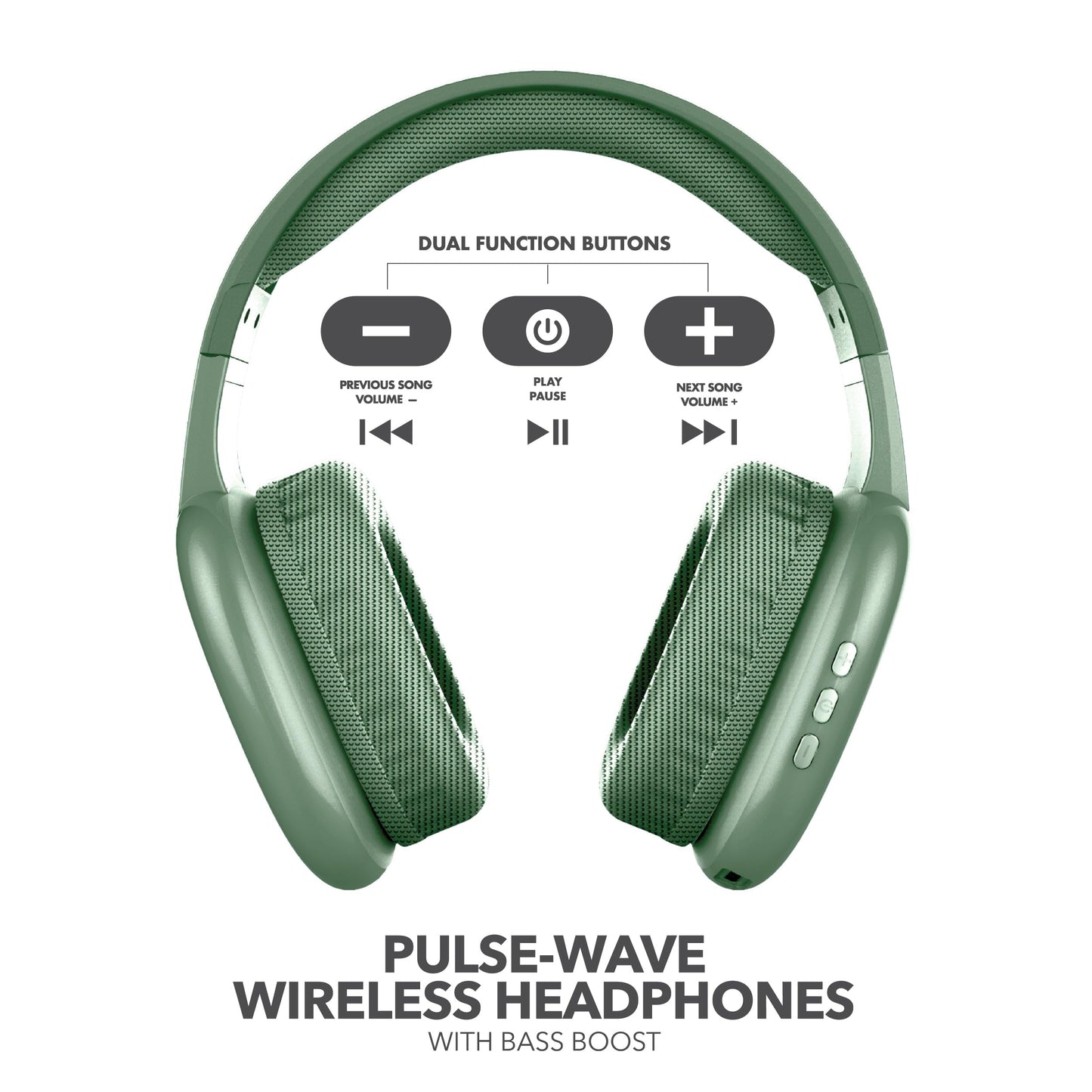 RCA Wave-56 Wireless Headphones, 40H Battery, Hi-Res Audio, Enhanced Bass, Noise Cancelling, Transparency Mode, Lightweight Over-Ear Bluetooth…