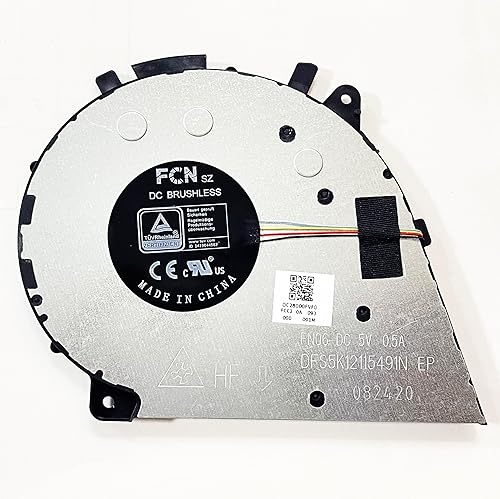 Fleshy Leaf Replacement CPU Cooling Fan for Lenovo Yoga 7i-14-INCH Yoga 7i 14ITL5 Yoga 14C Yoga 7-14ACN6 Yoga 7-14ITL5 Yoga 7-15ITL5 DC5V Series