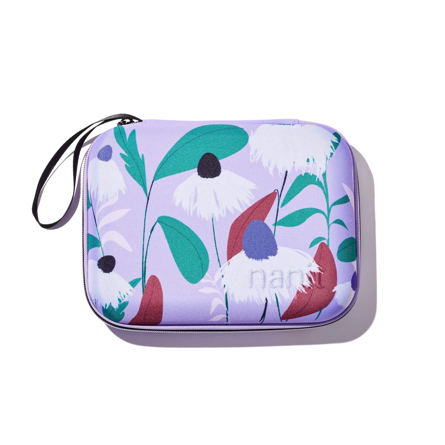 Nanit Travel Case - Protective Hard Shell Carrying Case for Nanit Pro Baby Monitor and Multi-Stand Travel Accessory, Purple Floral