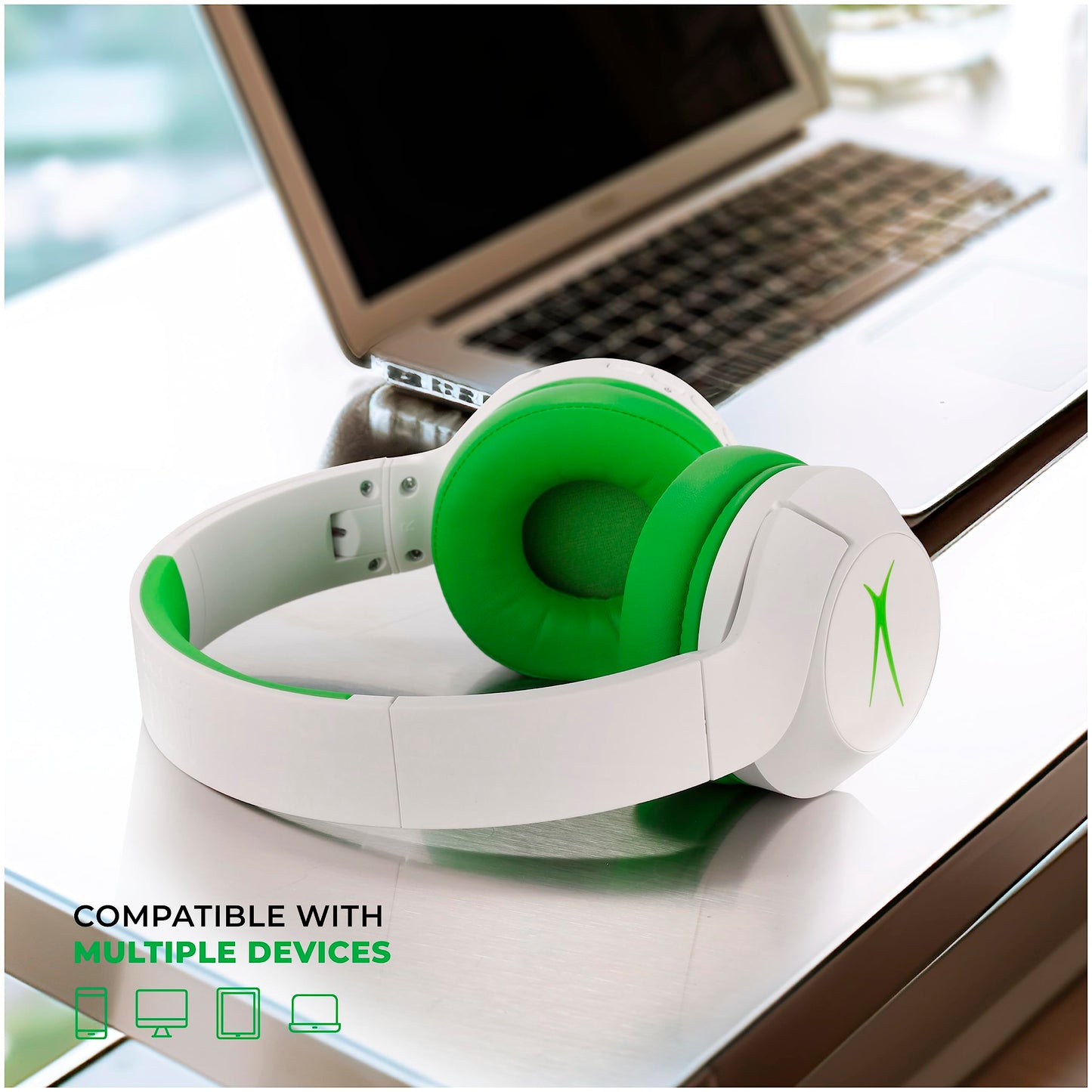 Altec Lansing Kid Safe Noise Cancelling Wireless Headphones 15H Battery, 85dB Volume Limit, Foldable Design Powerful Sound, Active Noise Cancellation