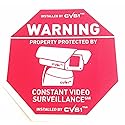 7 Security Camera CCTV Surveillance Warning Home Security Decals Static Cling No Glue!