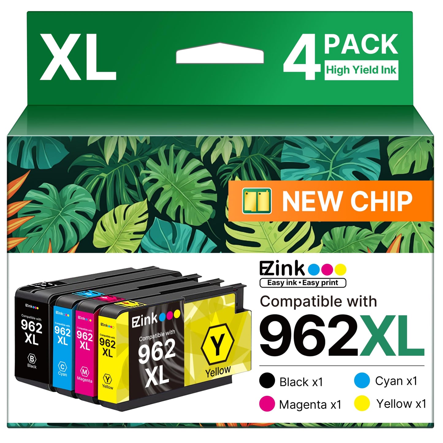 E-Z Ink Ink Cartridges Combo Pack Replacement Work for Printer (10 Pack)
