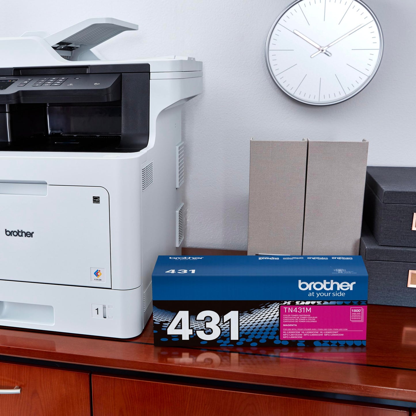 Brother Printer TN431M Standard Yield Toner-Retail Packaging, Magenta