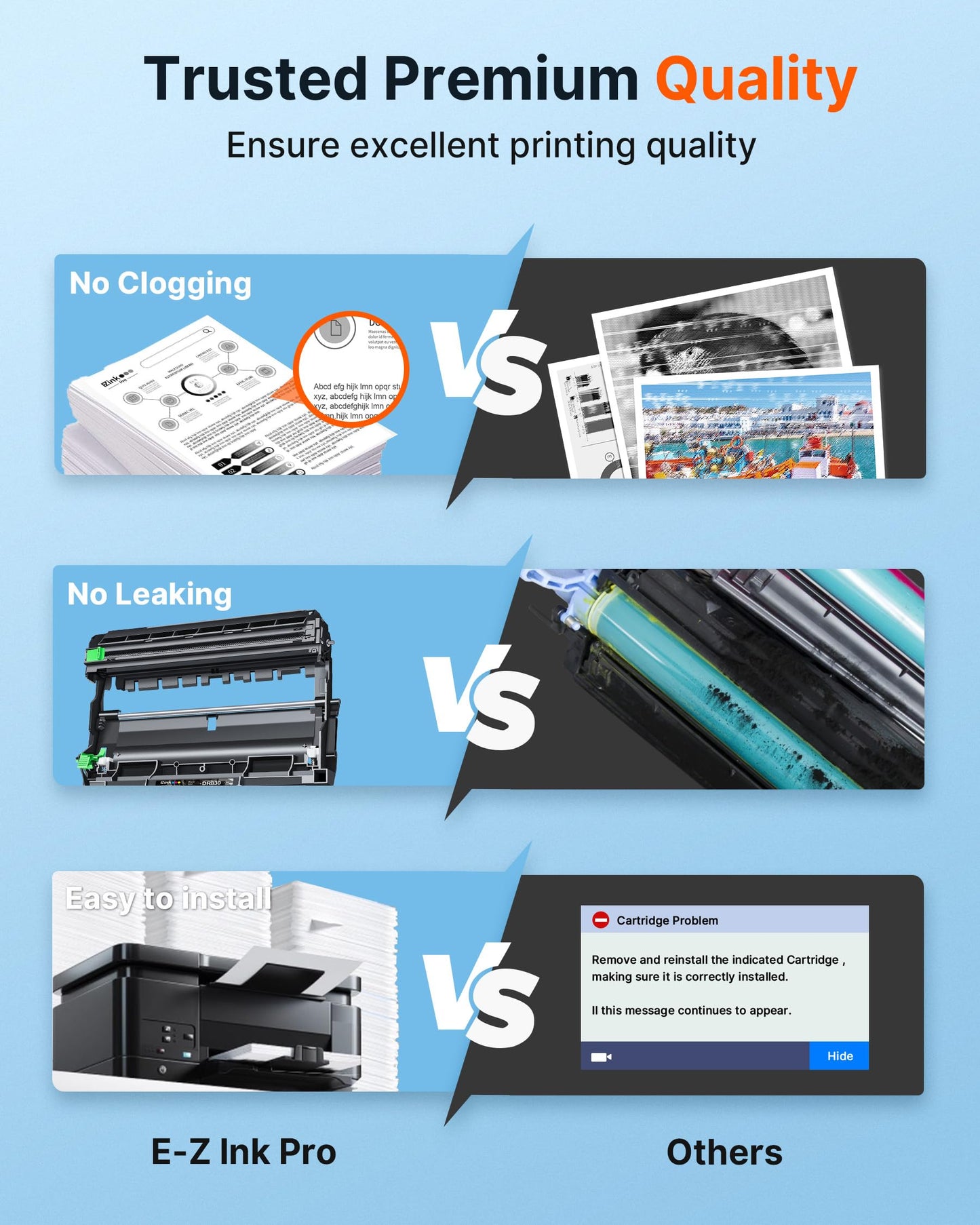 E-Z Ink Pro DR830 Drum Unit 2 Pack Compatible Replacement for Brother DR830 Drum Unit DR-830 TN830 TN-830 to use with HL-L2460DW DCP-L2640DW