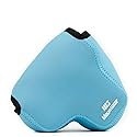 MegaGear Panasonic Lumix Dc-Fz80, Fz82 Ultra Light Neoprene Camera Case, With Carabiner - Blue - MG1167, PU Leather