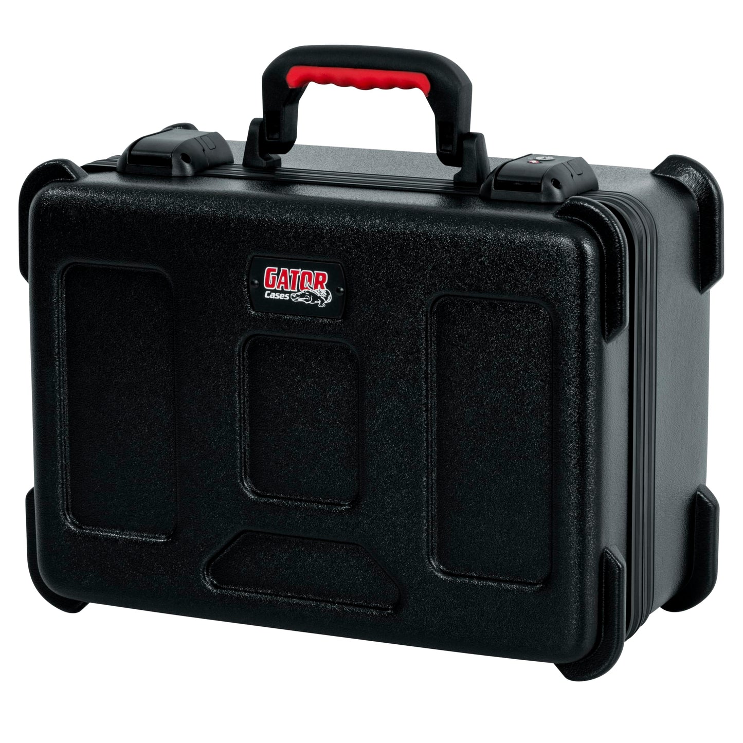 Gator Cases Molded Flight Case to Hold Up to (15) Wired Microphones with TSA Approved Locking Latch and Cable Storage; (GTSA-MIC15)