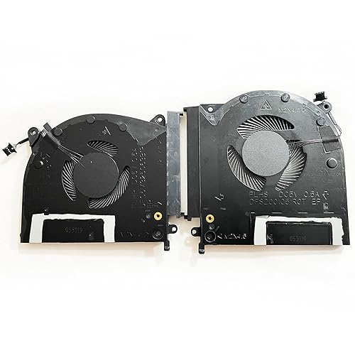 Fleshy Leaf Replacement CPU+GPU Cooling Fan for Dell Alienware M15 R2 (GTX1660TI) 2019H N18E P87F Gaming Laptop DFS2001051R0T DFS5M325063B1P FLHS FLHR