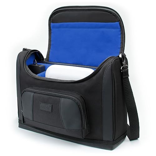 USA Gear Portable Photo Printer Case - Messenger Bag with Padding Dividers Compatible with Canon Selphy CP1500, Selphy Cp1300, Kodak Step Wireless