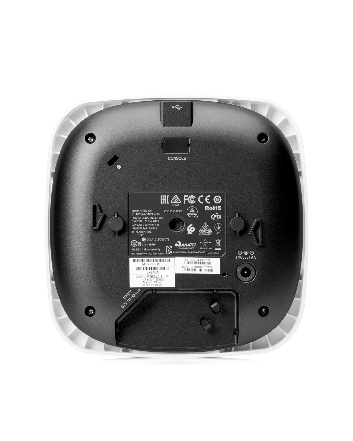 HPE Networking Instant On Access Point AP12 3x3 WiFi 5 Indoor Wireless Access Point | Power Source Not Included | US Model (R2X00A)