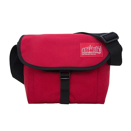 Manhattan Portage Aperture Camera Bag Water-Resistant DSLR & Tech Crossbody with Removable Padded Insert (Red)