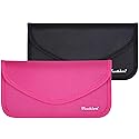 Techion Signal Blocking Bag, 2 Pack RFID Faraday Bag Shield Pouch Cage Box Wallet Case for Cell Phone and Car Key FOB, Privacy Protection