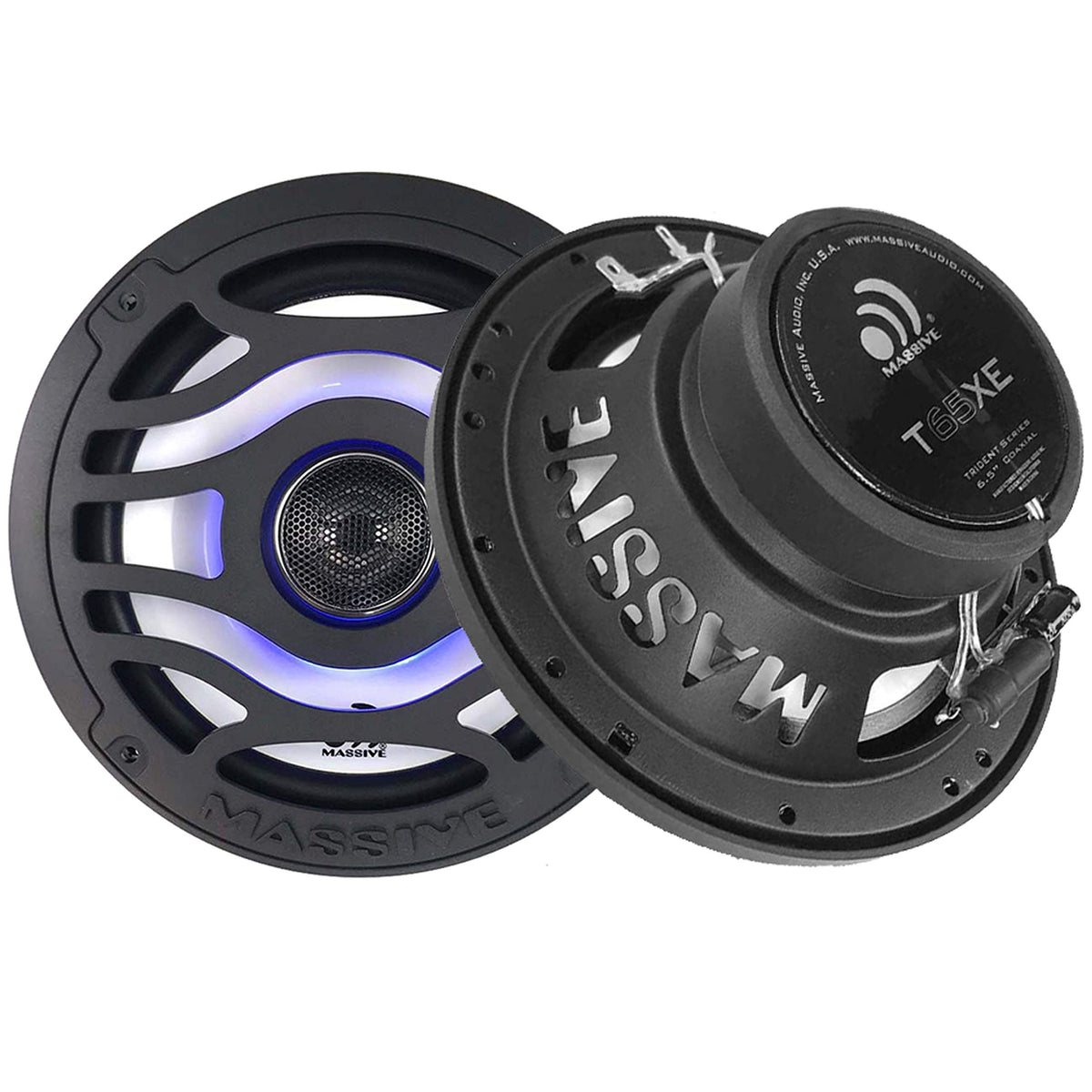 Massive Audio T65XE | 6.5" Marine Coaxial LED Speakers