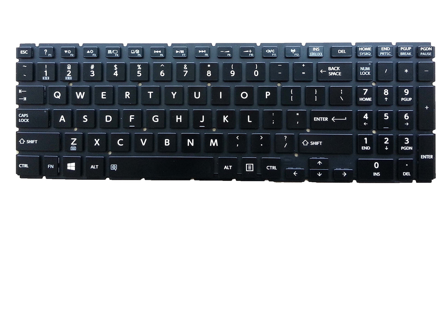 New US Black Backlit Laptop Keyboard No-Frame for Toshiba Satellite C55T-C5224 C55T-C5239 C55T-C5300 C55T-C5328 C55T-C5383 Backlight Light Notebook