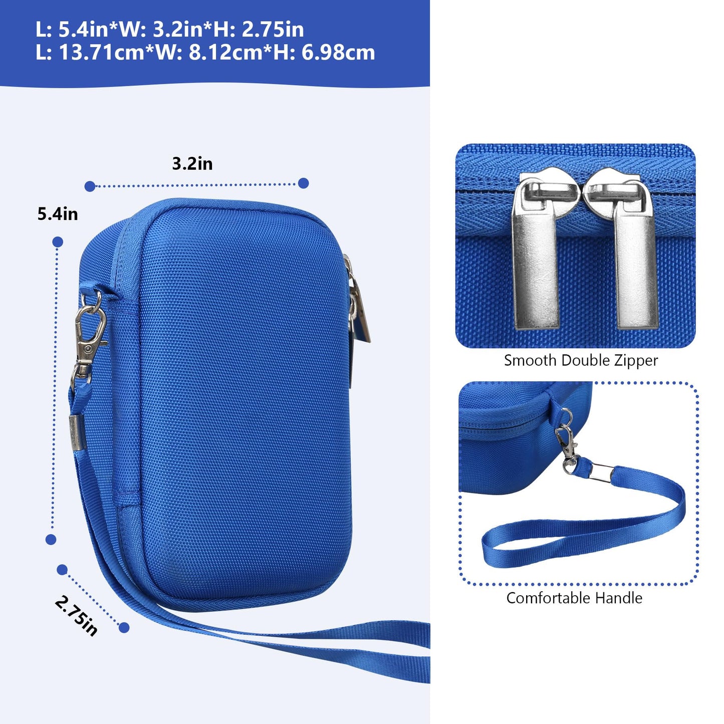 Supmay Carrying Case Compatible with KODAK PIXPRO WPZ2 Rugged Waterproof Shockproof Dustproof WiFi Digital Camera, Travel Case with Mesh Pocket fits