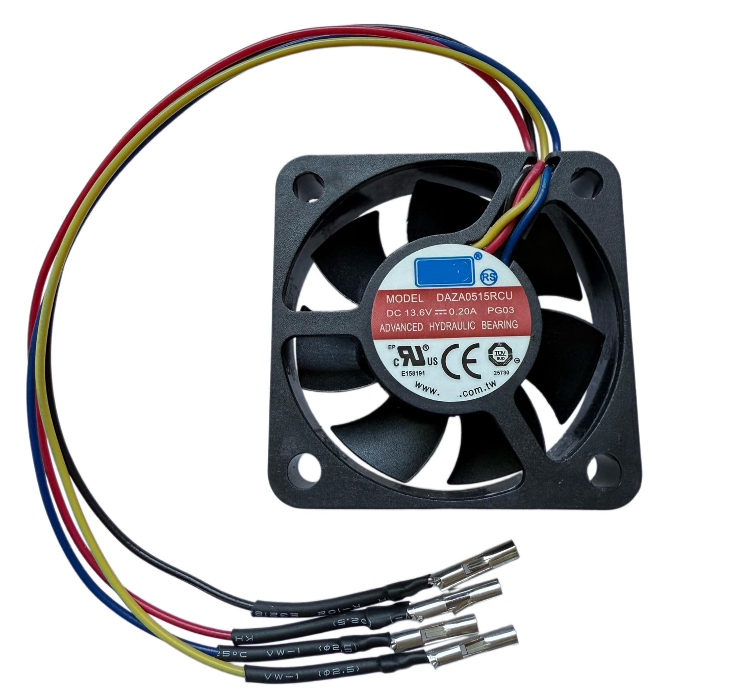 for AVC DAZA0515RCU DC13.6V 0.20A 5015 50x50x15MM 2400 RPM 4-Wire Waterproof Cooling Fan?No adapters Included?