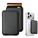 HBYPRO Leather Magnetic Phone Wallet 2 PACK Card Holder for iPhone 17/16/15/14/13/12 and Pro/Promax Stronger Magnet Phone Wallet for MagSafe Cases