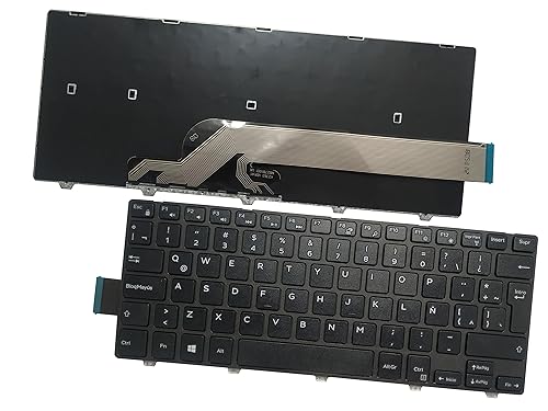 Laptop Replacement Keyboard Compatible for Dell Inspiron 14-3000 3442 3441 3443 3451 3452 3458 3446 3448 14-5000 5447 Latin Layout No Backlit