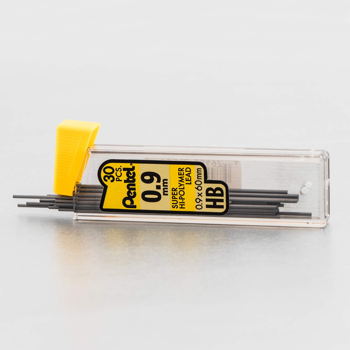 Pentel Super Hi-Polymer Lead Refills, (0.9 mm), Thick, HB, Pack of 3, 90 Pieces of Lead (C29BPHB3)