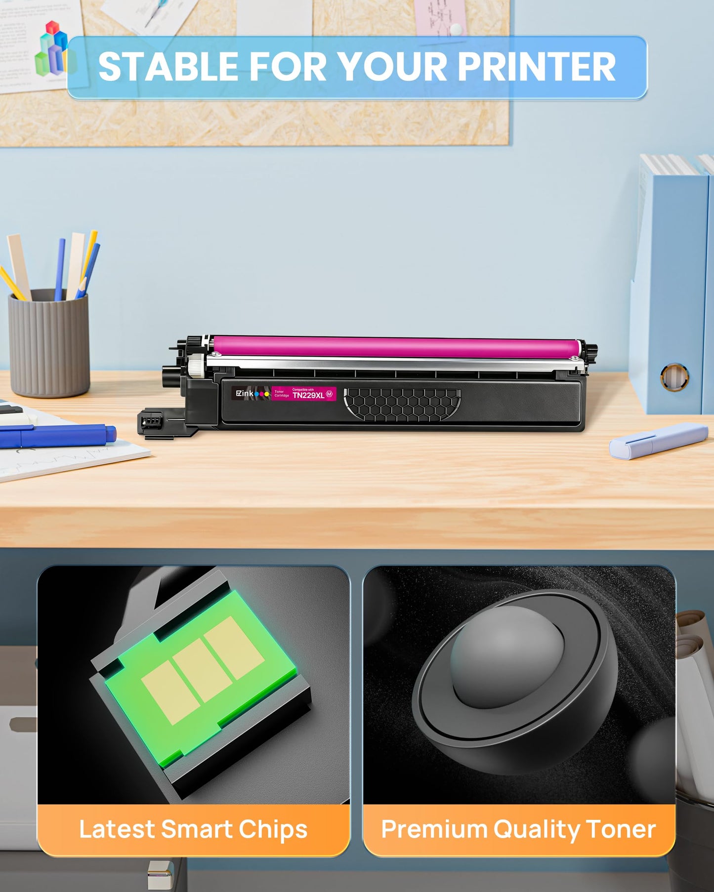 E-Z Ink Compatible Replacement for Brother TN229XL Toner Cartridges 1M