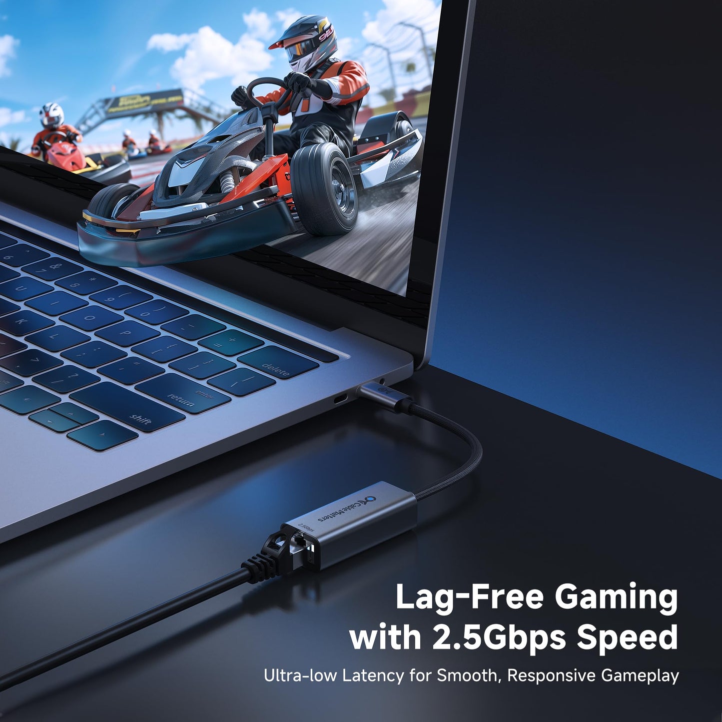 Cable Matters USB C to 2.5Gb Ethernet Adapter, 2.5 Gigabit Network Speed