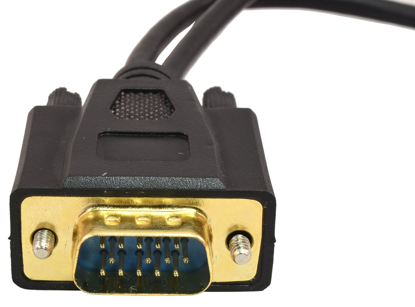 PTC 0638544116804 VGA cable 0.3 m VGA (D-Sub) 2 x VGA (D-Sub) Black - VGA Cables (0.3 m, VGA (D-Sub), 2 x VGA (D-Sub), Gold, Black, Male/Female)