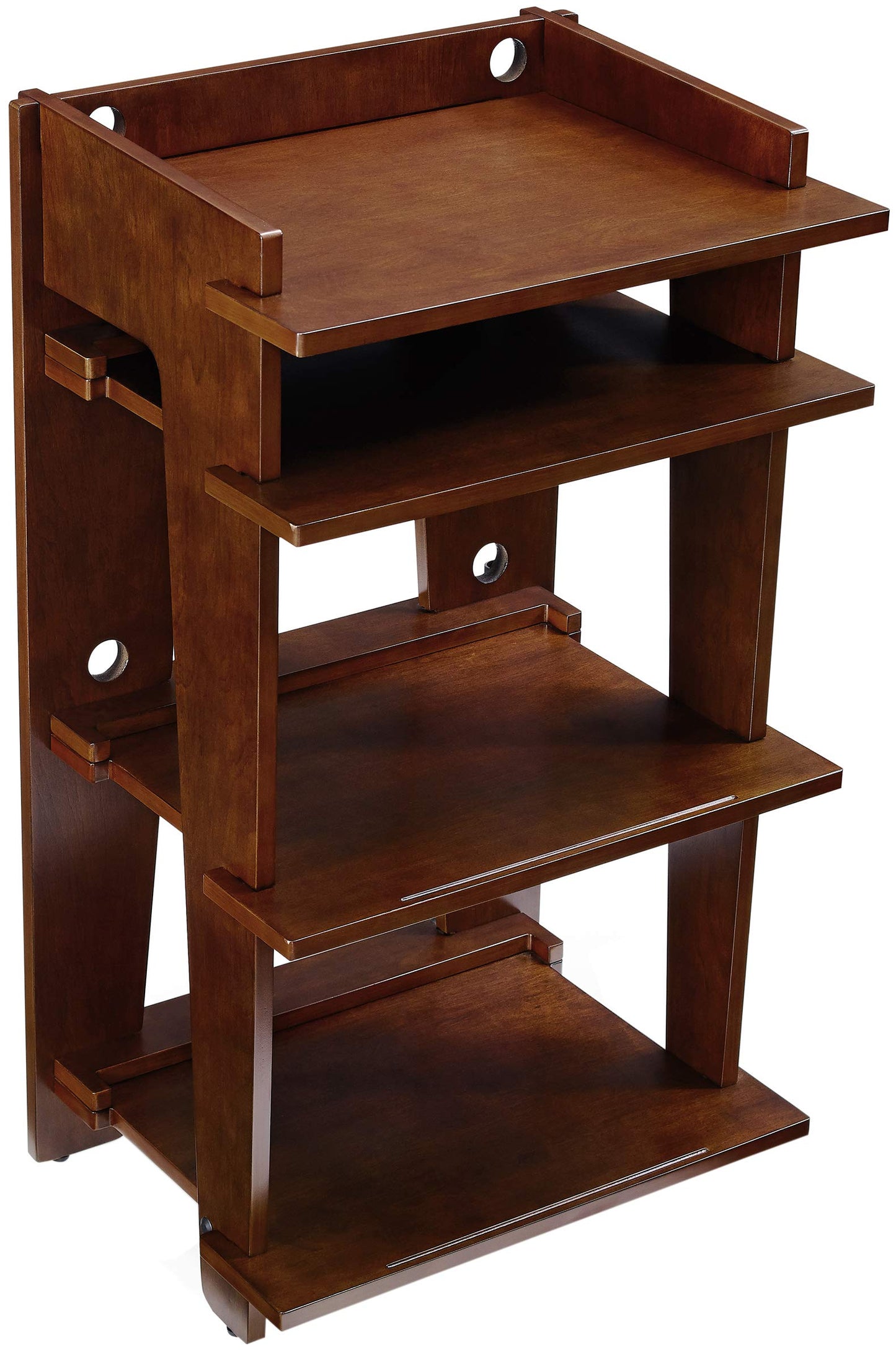 Crosley Furniture Soho Record Player Stand, Media Console with Vinyl Storage, Modern Home Organizer, Mahogany