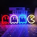 Game Neon Signs Ghost Neon Lights Led Sign Retro Decor Arcade for Game Room Decor with USB/Swicth Led Wall Sign Neon Sign for Bedroom Kids Room Bar