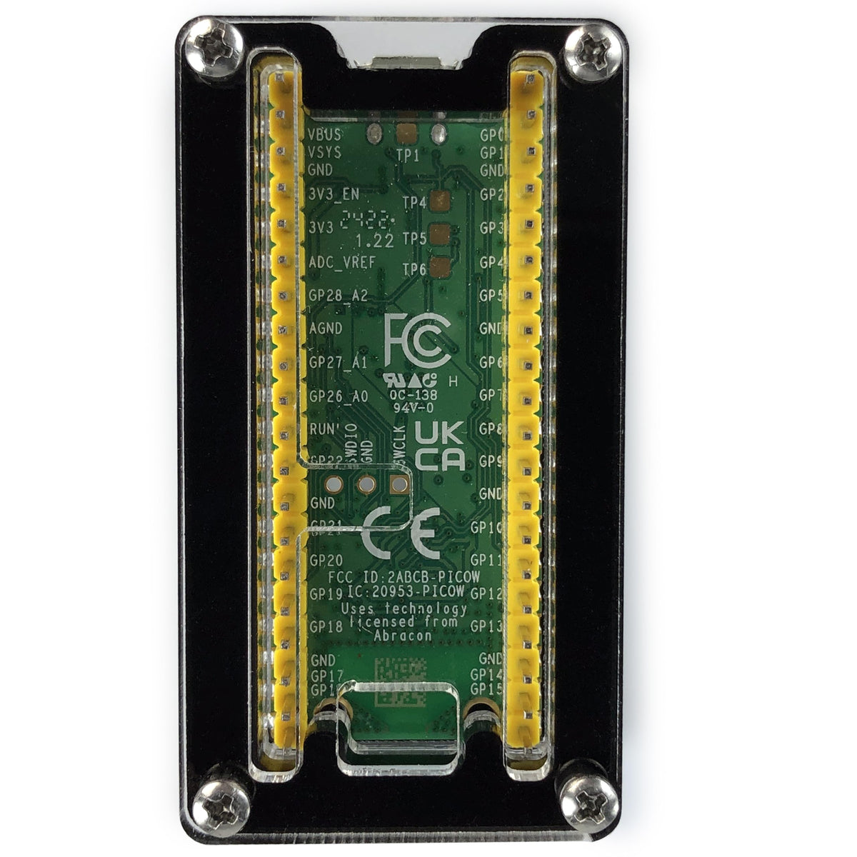 C4Labs Zebra Pico W Case - for the Raspberry Pi Pico W/Pico 2 / Pico 2W - Single Pack