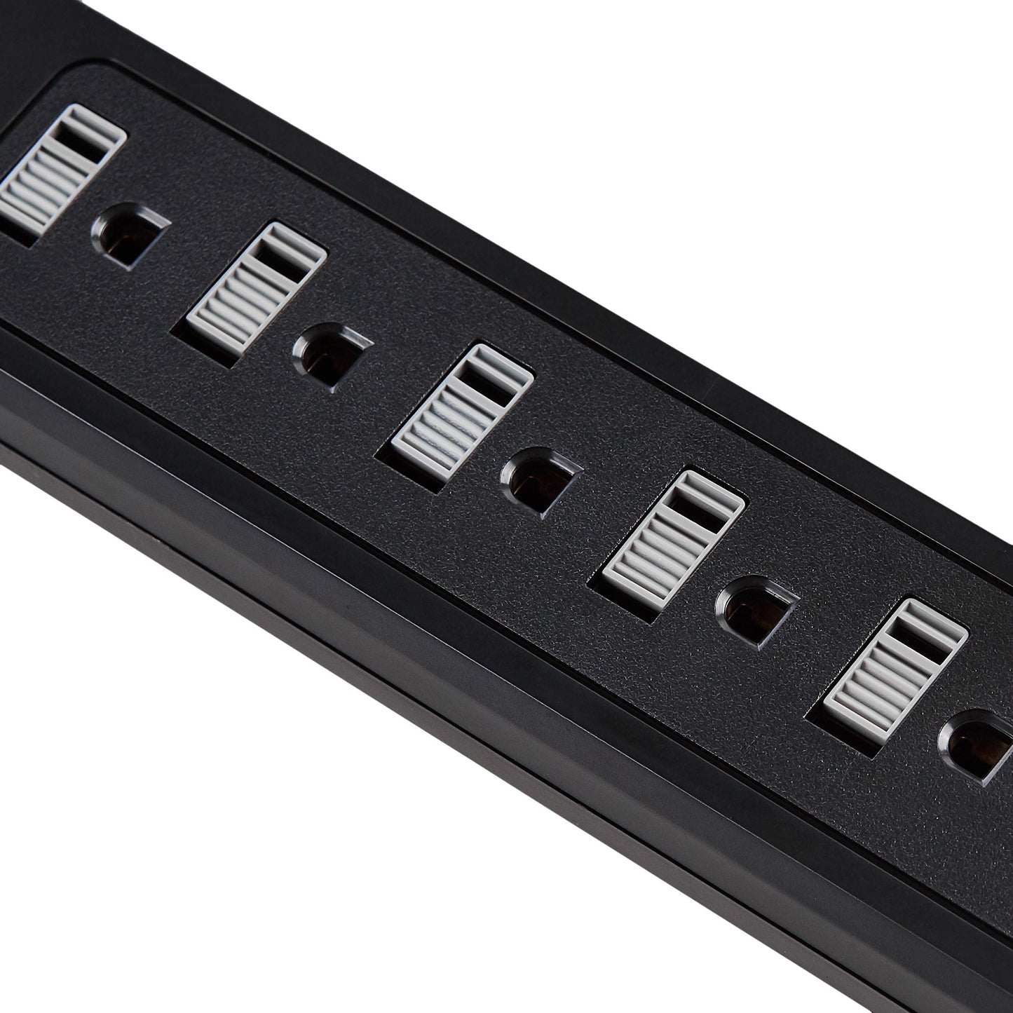 Amazon Basics Surge Protector Power Strip with 6 Outlets, 2 USB Ports, 1000 Joule, 6-Foot Cord Length, Black