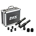 LyxPro SDPC-2 Stereo Pair of Pencil Condenser Stick Instrument Microphone Set, Interchangeable Omni, Cardioid & Super Cardioid Capsules Included