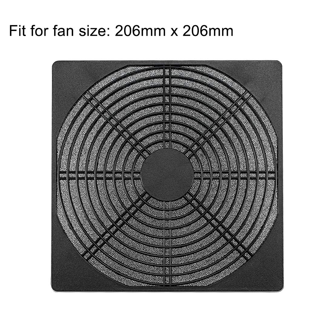uxcell Cooling Fan Dustproof Screen PVC for 206mm x 206mm Case Computer Pack of 2