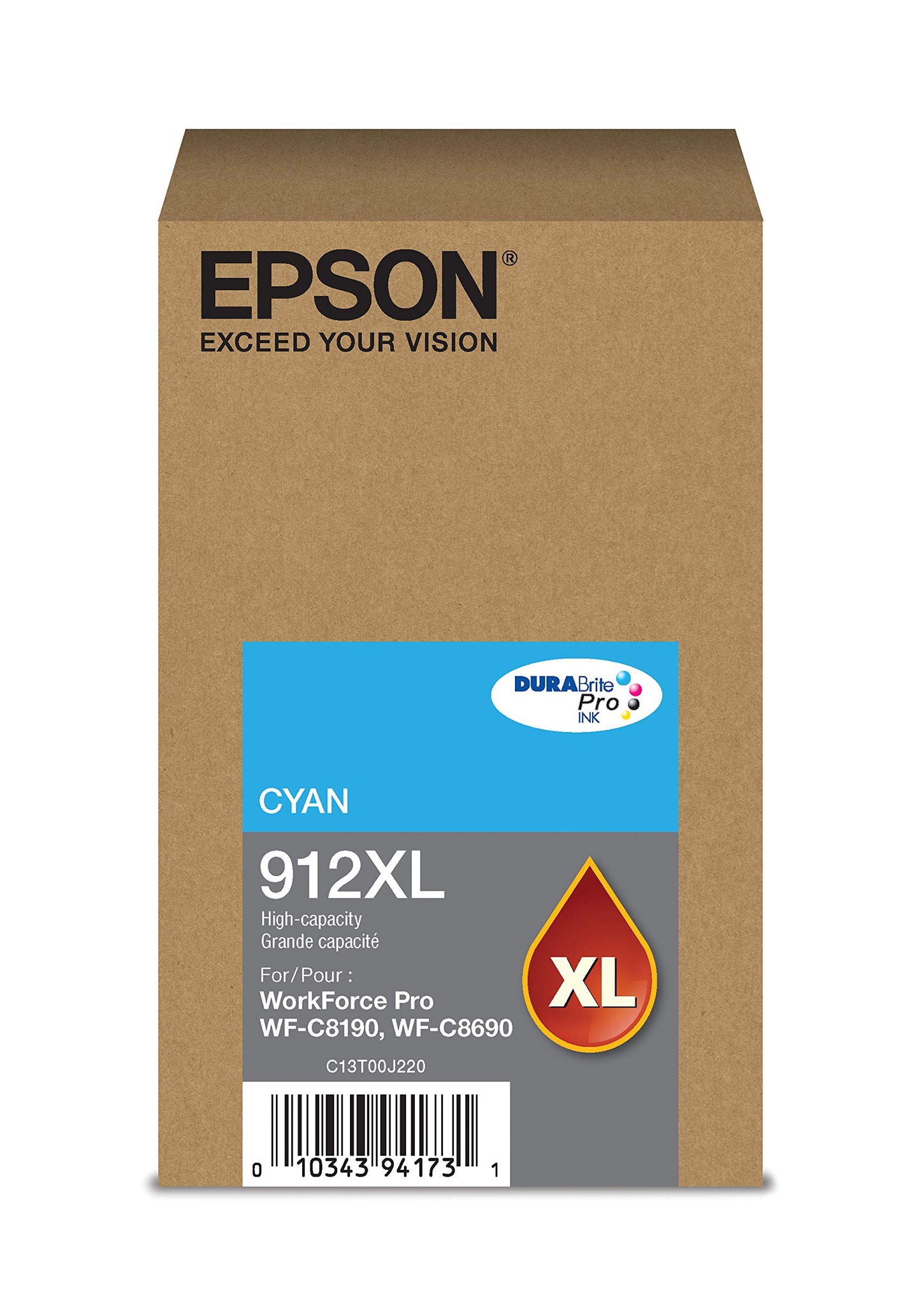 Epson DURABrite Pro T912XL220 -Ink -Cartridge - High Capacity Cyan