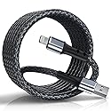 OIITH (2-Pack) iPhone Charger 6Ft for Apple MFi Certified, Strong Nylon Braided Long Lightning Cable, Fast 2.4A iPhone USB Charging Cord for iPhone