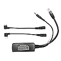 PoE Texas 802.3af Power Over Ethernet PoE Splitter + MicroUSB Connectors, 5 Volts 10 Watts Output & Gigabit Data - for 5V Power to Tablets, Dropcam