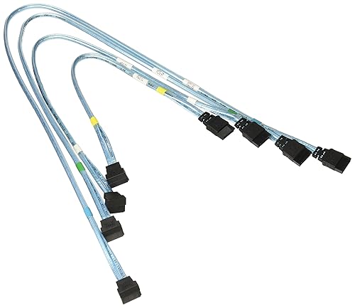 Supermicro CBL-0186L 4X Right Angle SATA Cable CBL-0186L 56 45.5 35 23CM SATA CBL Set of 4 PB Free