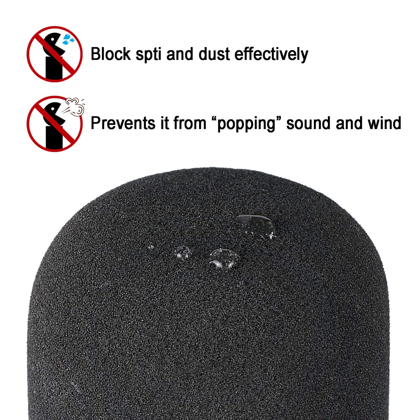 Windscreen Muff and Foam for Blue Yeti, Blue Yeti Pro USB Condenser Microphone, Indoor Outdoor Microphone Windshield 2 PACK by SUNMON